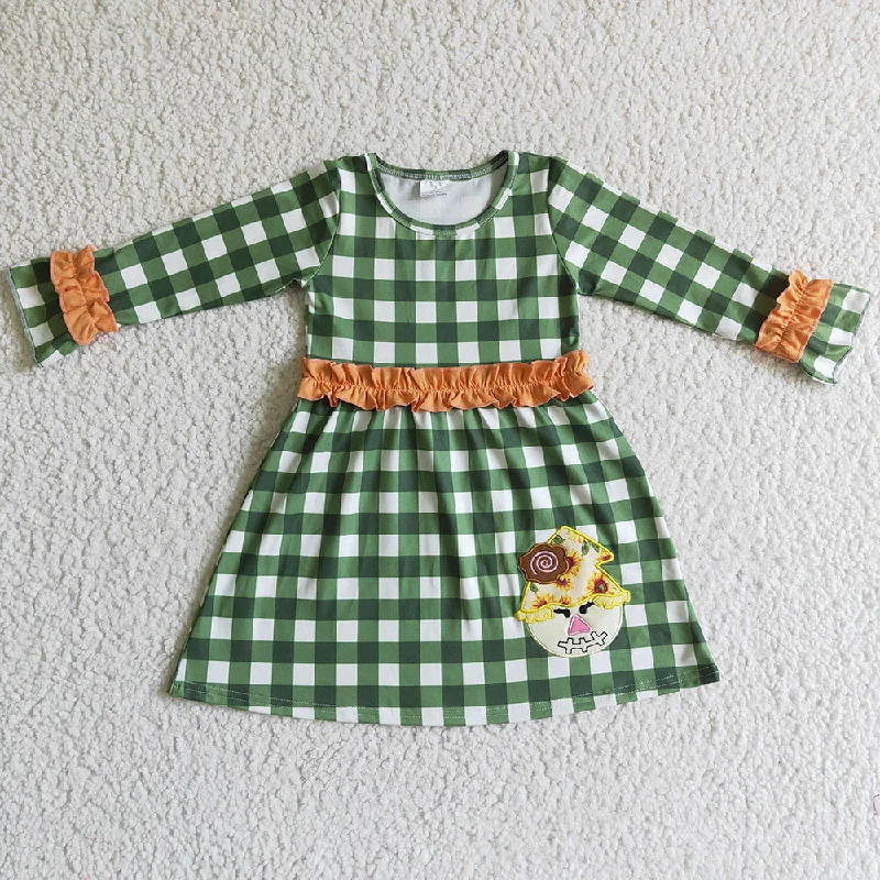Scarecrow Embroidery Boutique Baby Girls Dress GLD0067 Bodycon Club Sequined