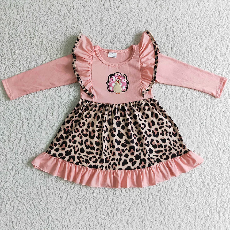 Thanksgiving Baby Girls Dress Turkey Embroidery Boutique Fall Dress GLD0088 Tunics Stylish elegant Thanksgiving Baby Girls Dress Turkey Embroidery Boutique Fall Dress GLD0088 Tunics Stylish elegant